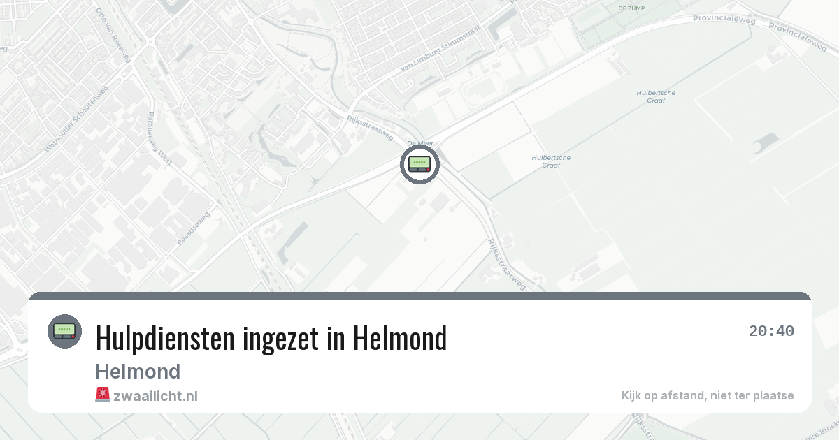Hulpdiensten ingezet in Helmond — 3 feb 2026 | 🚨 Zwaailicht.nl