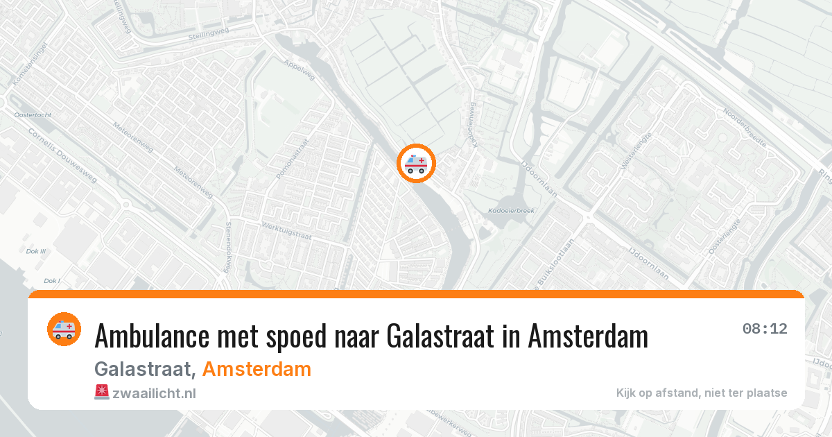 Ambulance met spoed naar Galastraat in Amsterdam — 19 jun 2026