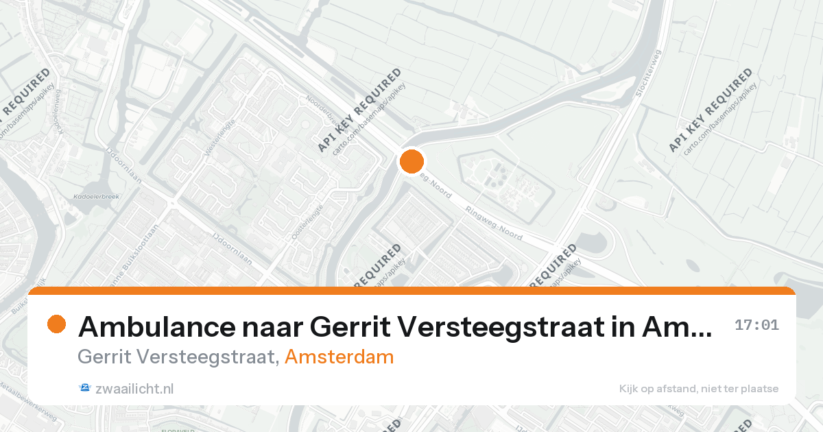 Ambulance naar Gerrit Versteegstraat in Amsterdam — 26 aug 2026
