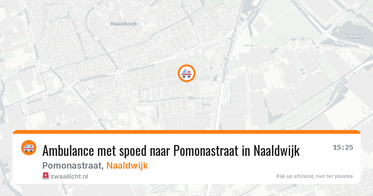Ambulance met spoed naar Pomonastraat in Naaldwijk — 30 jun 2026