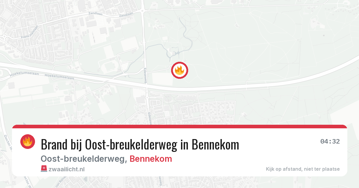 Brand bij Oost-breukelderweg in Bennekom — 20 mei 2026