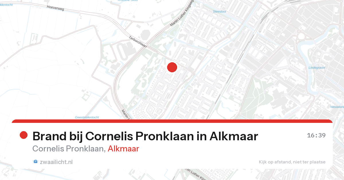 Brand bij Cornelis Pronklaan in Alkmaar — 16 feb 2026