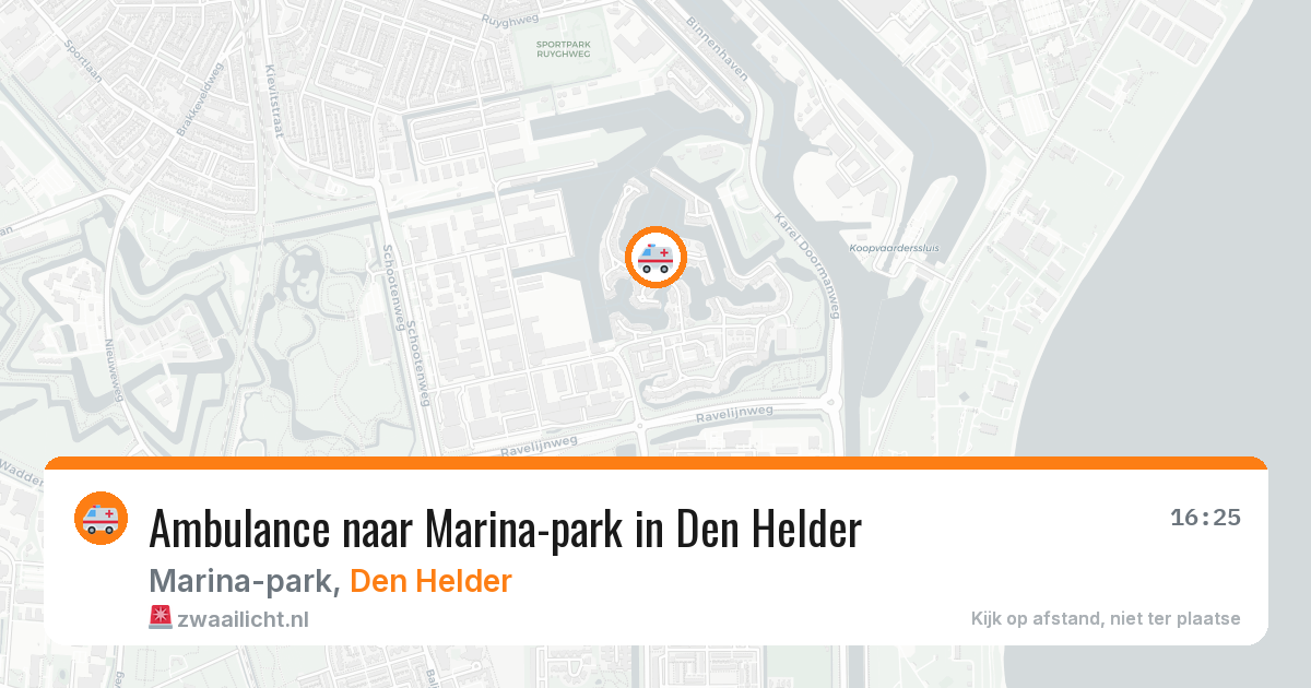 Ambulance naar Marina-park in Den Helder — 27 jul 2026