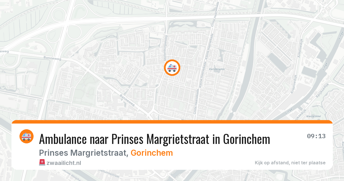 Ambulance naar Prinses Margrietstraat in Gorinchem — 11 jun 2026