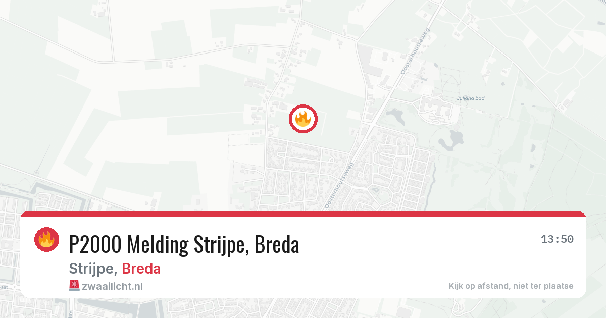 P2000 Melding Strijpe, Breda — 8 feb 2026