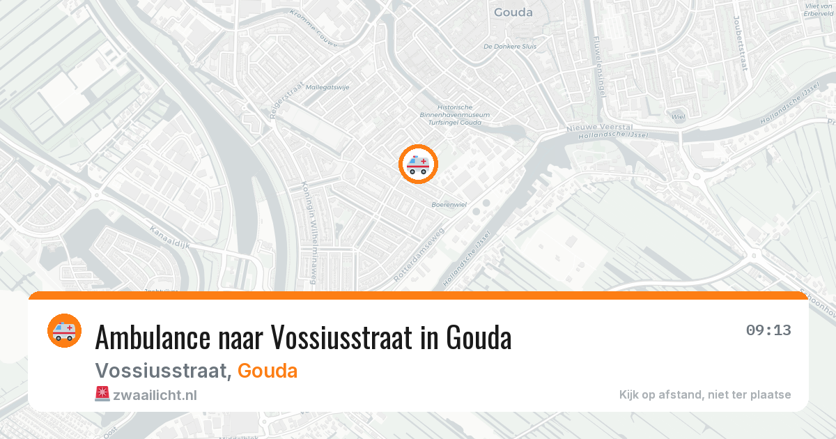 Ambulance naar Vossiusstraat in Gouda — 8 mei 2026