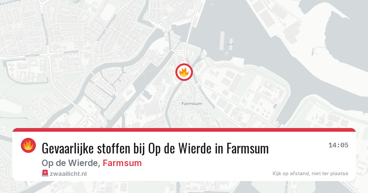 Gevaarlijke stoffen bij Op de Wierde in Farmsum — 26 apr 2026