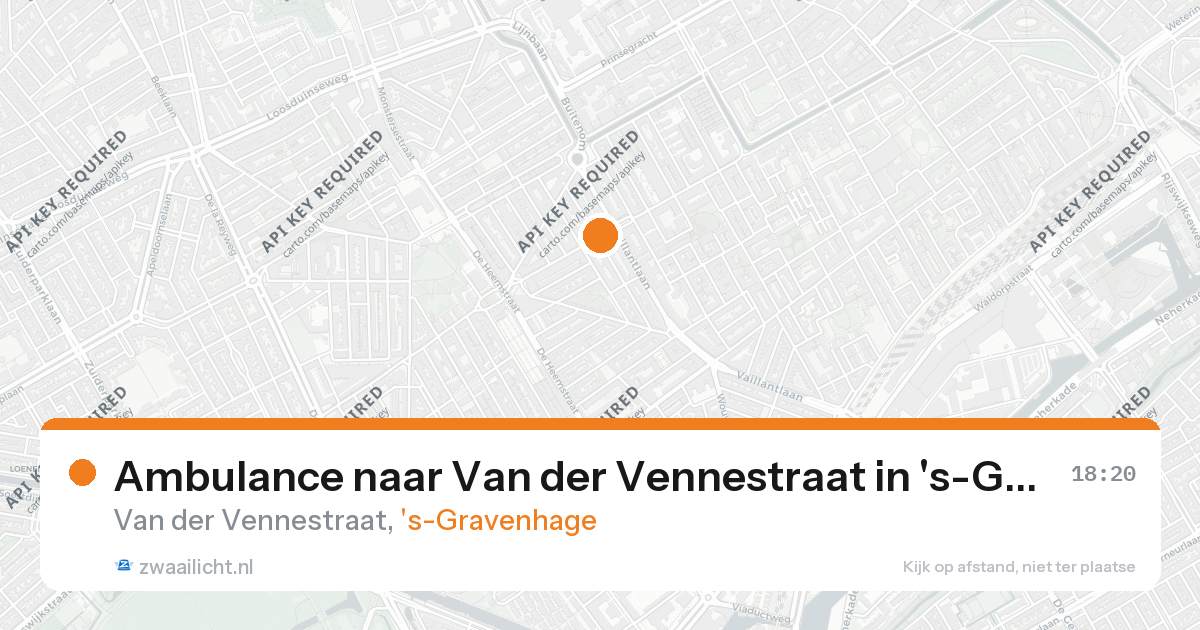 Ambulance naar Van der Vennestraat in 's-Gravenhage — 26 aug 2026