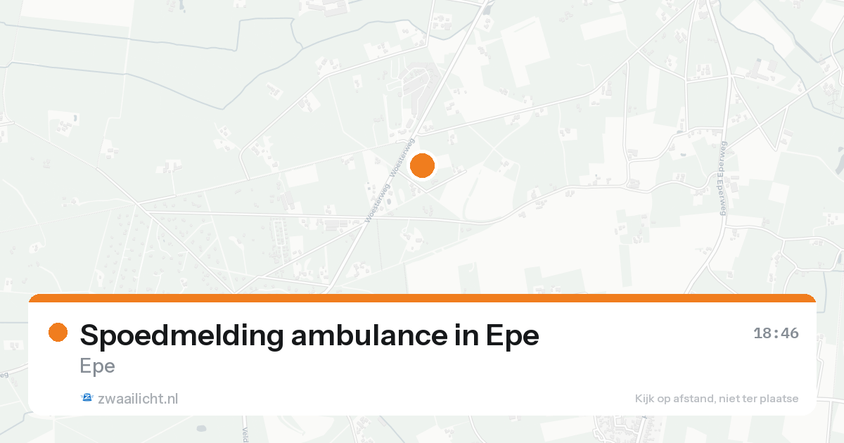 Spoedmelding ambulance in Epe — 31 jan 2026