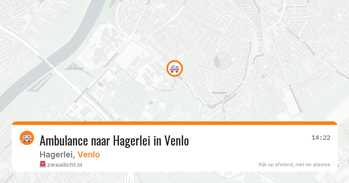 Ambulance naar Hagerlei in Venlo — 8 jun 2026