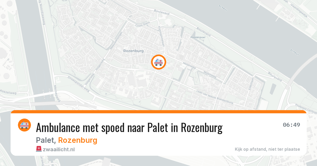 Ambulance met spoed naar Palet in Rozenburg — 13 apr 2026