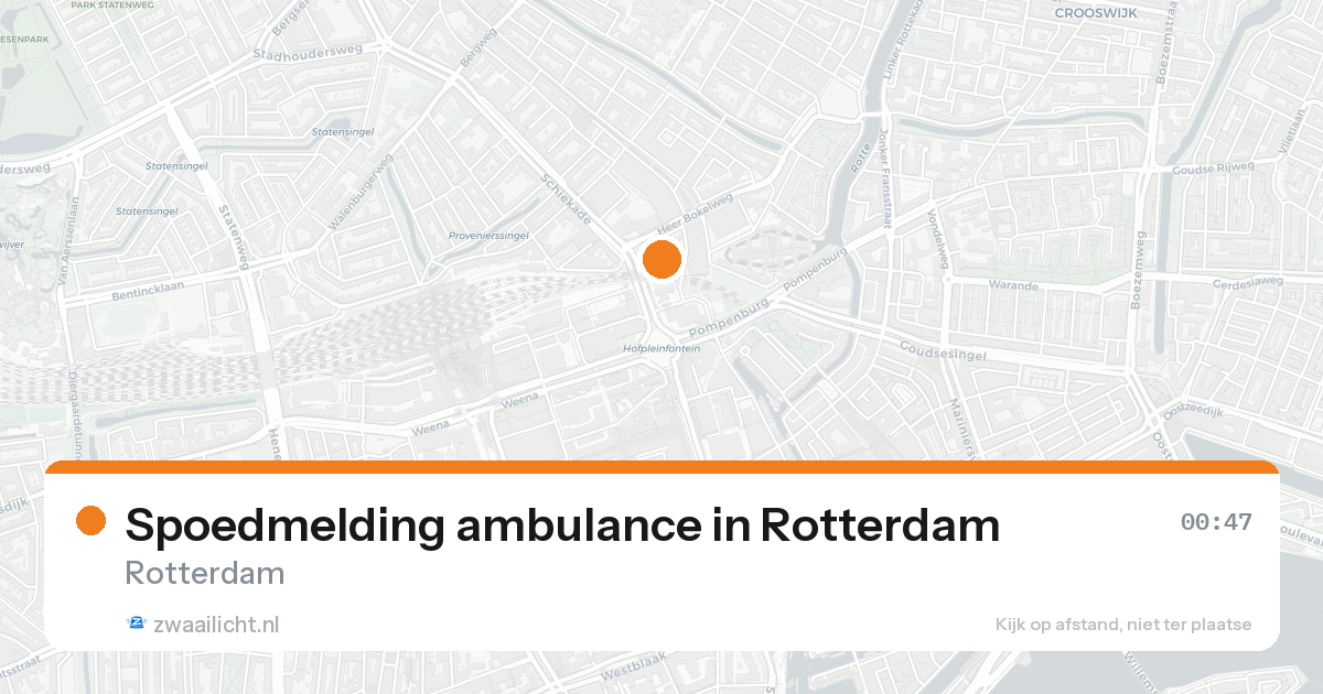 Spoedmelding ambulance in Rotterdam — 30 jan 2026