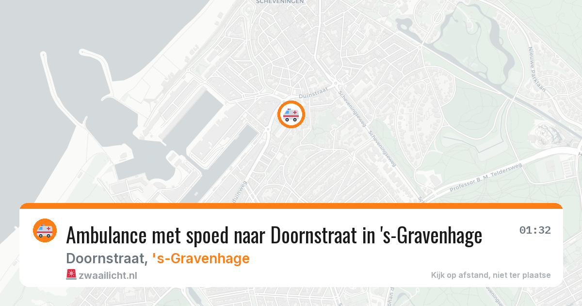 Ambulance met spoed naar Doornstraat in 's-Gravenhage — 7 jun 2026