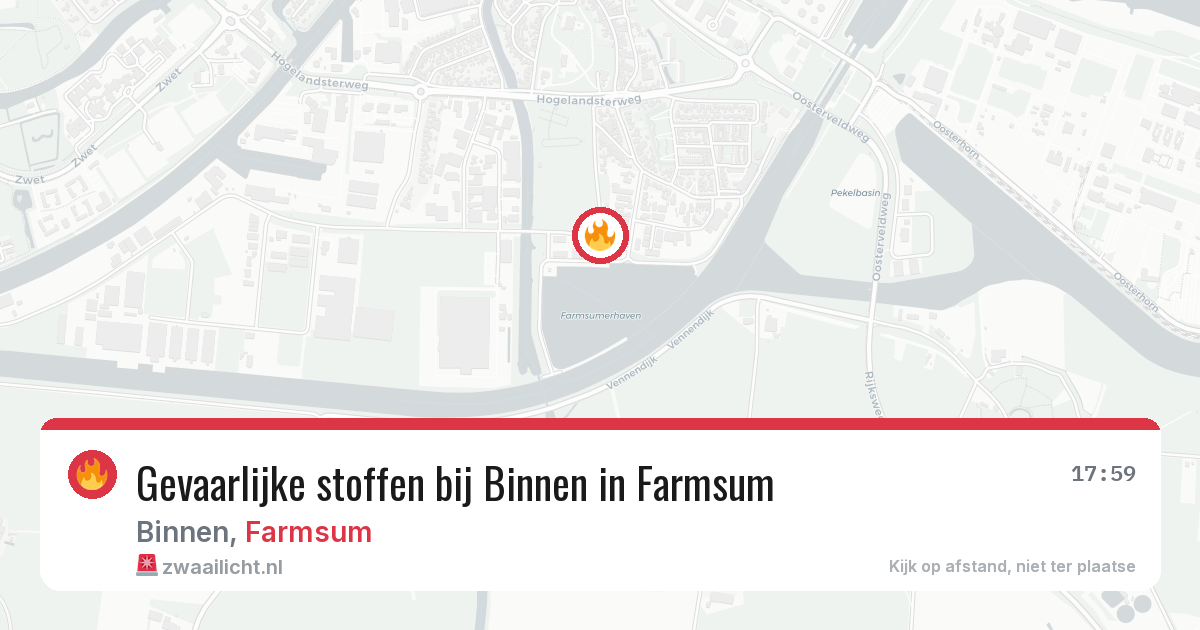 Gevaarlijke stoffen bij Binnen in Farmsum — 5 mei 2026