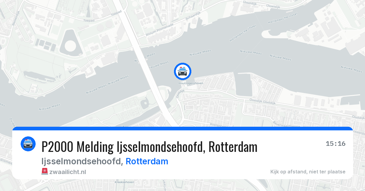 P2000 Melding Ijsselmondsehoofd, Rotterdam — 10 jun 2026