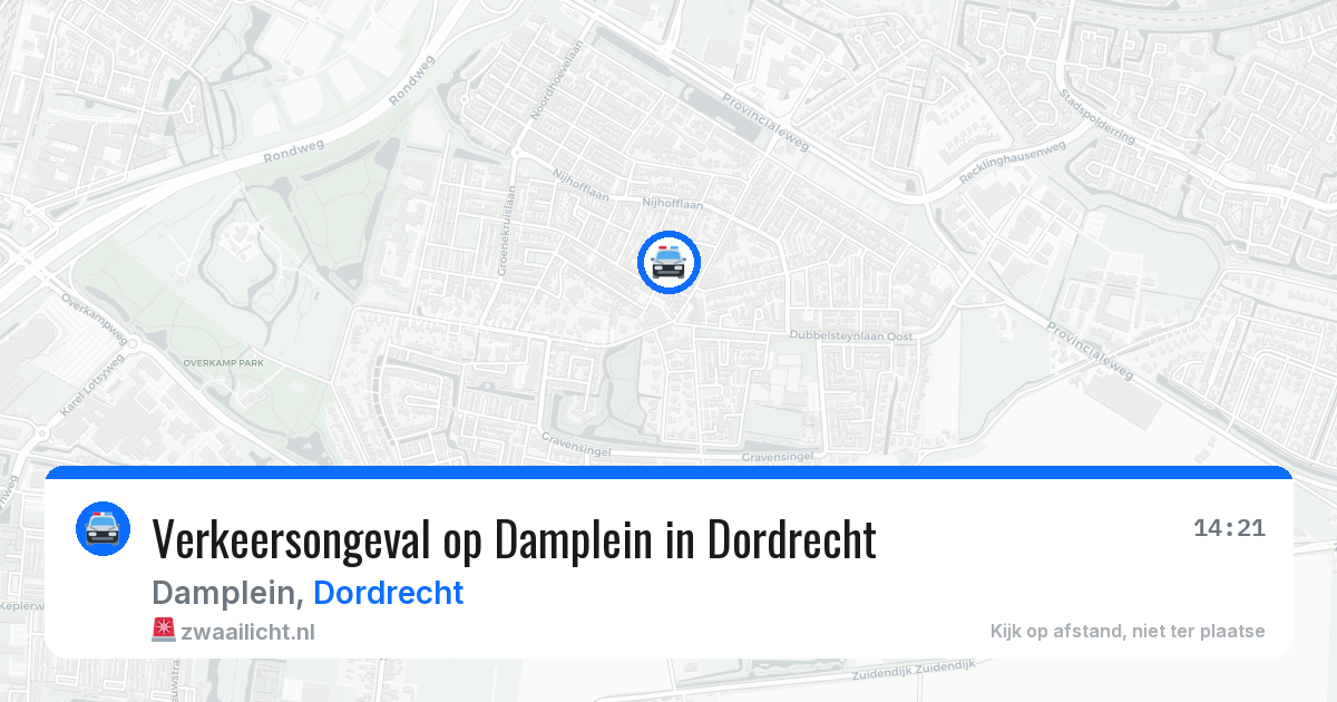 Verkeersongeval op Damplein in Dordrecht — 2 jun 2026