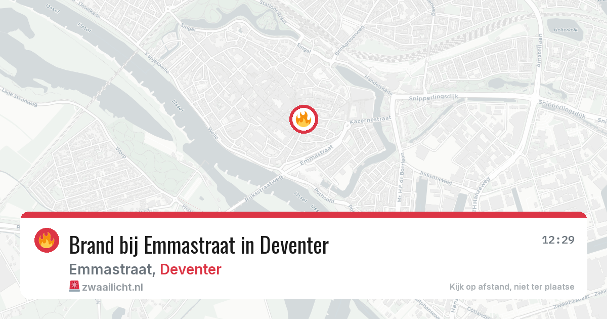 Brand bij Emmastraat in Deventer — 23 mei 2026