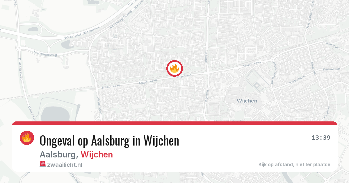 Ongeval op Aalsburg in Wijchen — 27 jul 2026