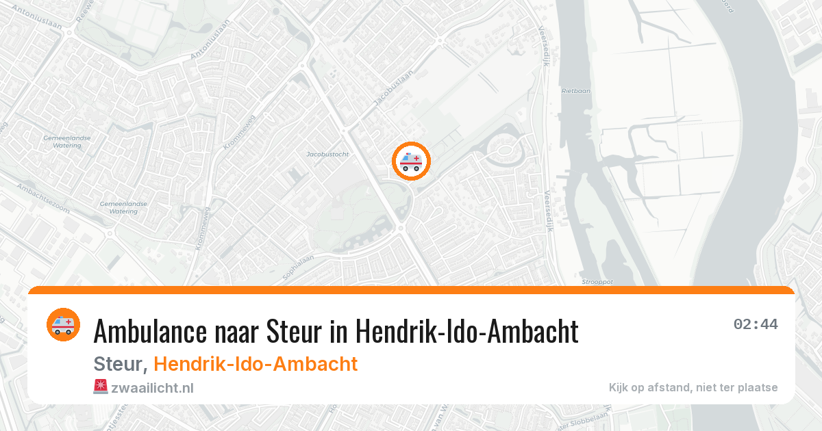Ambulance naar Steur in Hendrik-Ido-Ambacht — 7 jul 2026