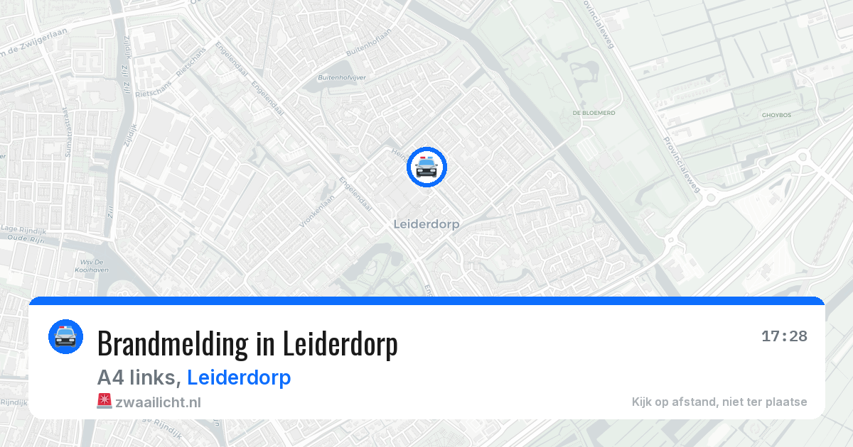 Brandmelding in Leiderdorp — 25 jun 2026