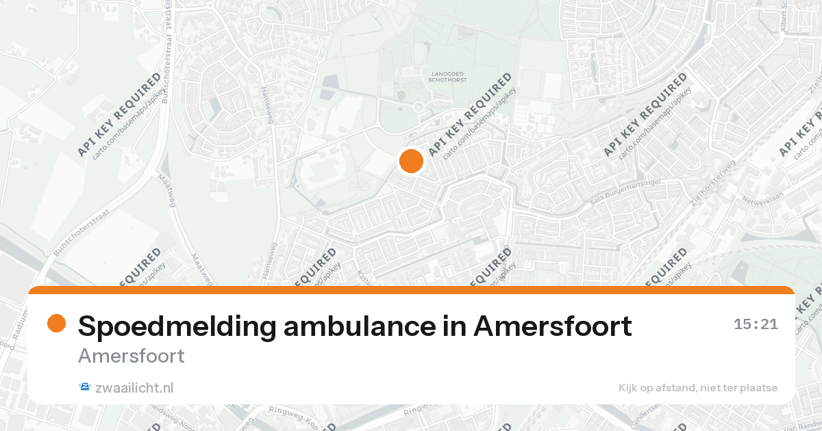 Spoedmelding ambulance in Amersfoort — 26 aug 2026