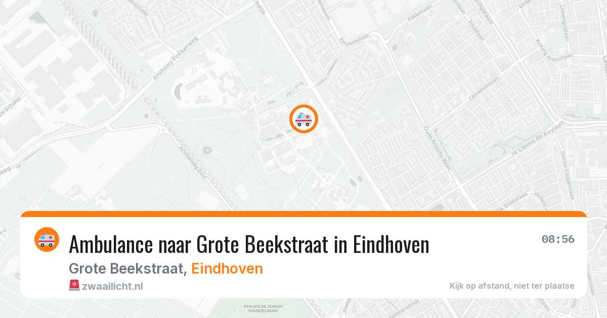 Ambulance naar Grote Beekstraat in Eindhoven — 3 mei 2026