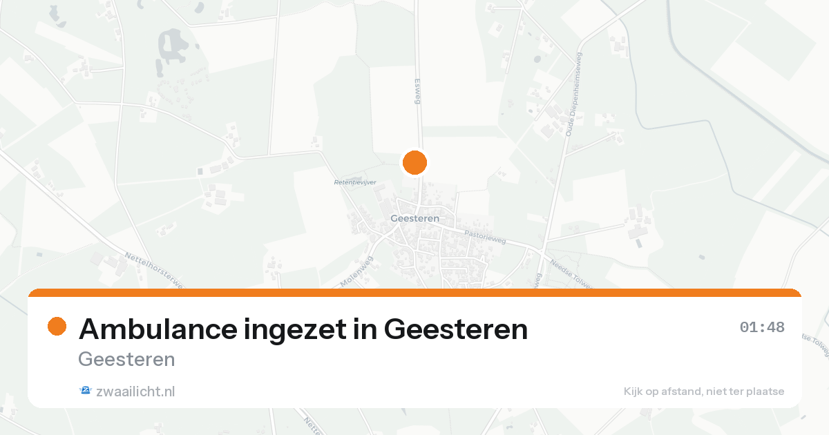 Ambulance ingezet in Geesteren — 31 jan 2026