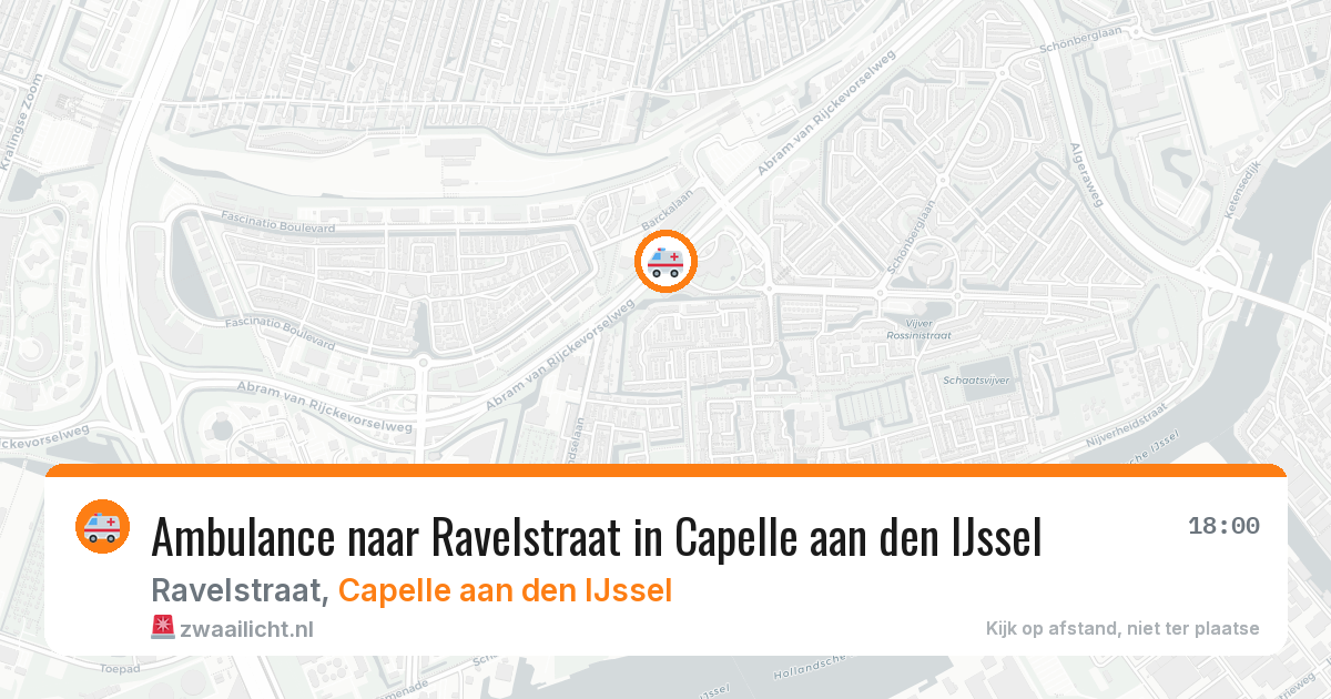 Ambulance naar Ravelstraat in Capelle aan den IJssel — 17 mrt 2026