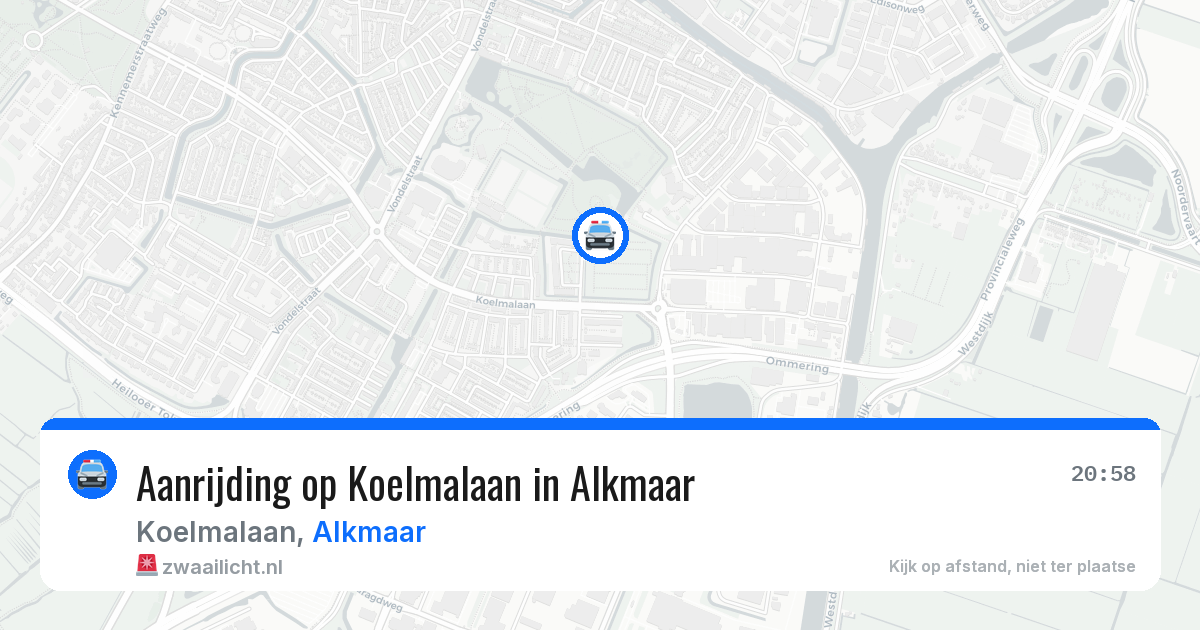 Aanrijding op Koelmalaan in Alkmaar — 29 mei 2026
