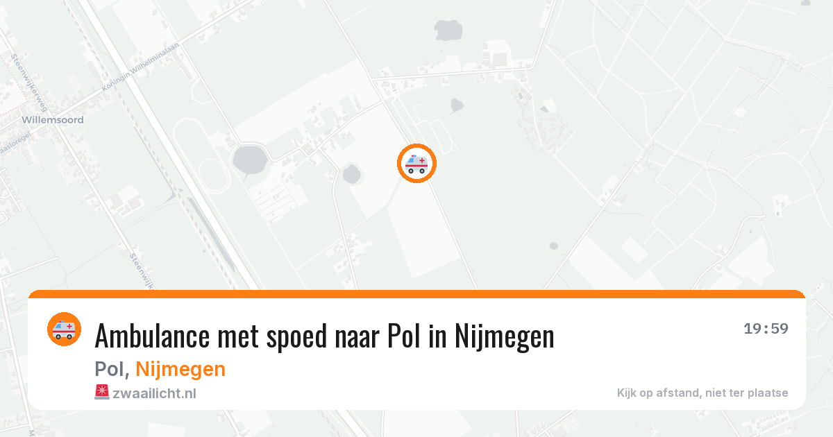 Ambulance met spoed naar Pol in Nijmegen — 11 aug 2026