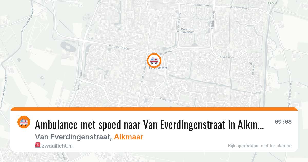 Ambulance met spoed naar Van Everdingenstraat in Alkmaar — 27 jan 2026