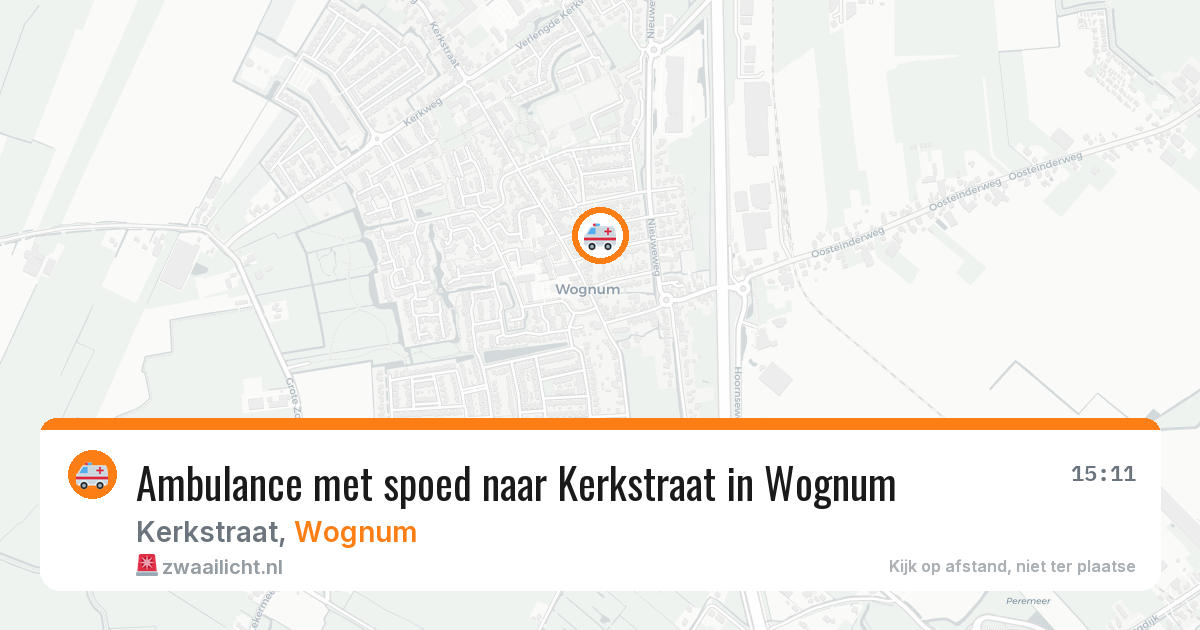 Ambulance met spoed naar Kerkstraat in Wognum — 26 jan 2026