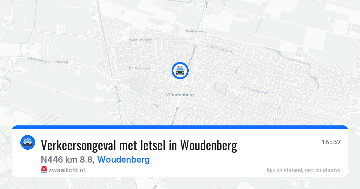 Verkeersongeval met letsel in Woudenberg — 30 apr 2026
