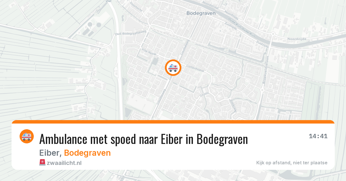 Ambulance met spoed naar Eiber in Bodegraven — 28 jun 2026