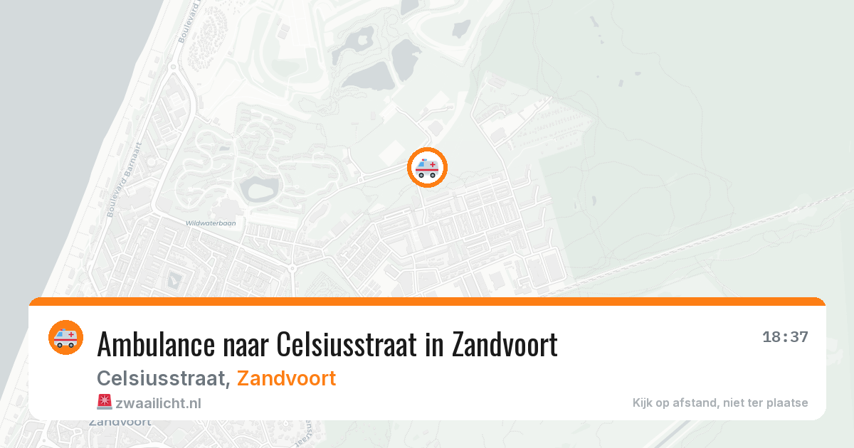 Ambulance naar Celsiusstraat in Zandvoort — 5 jun 2026
