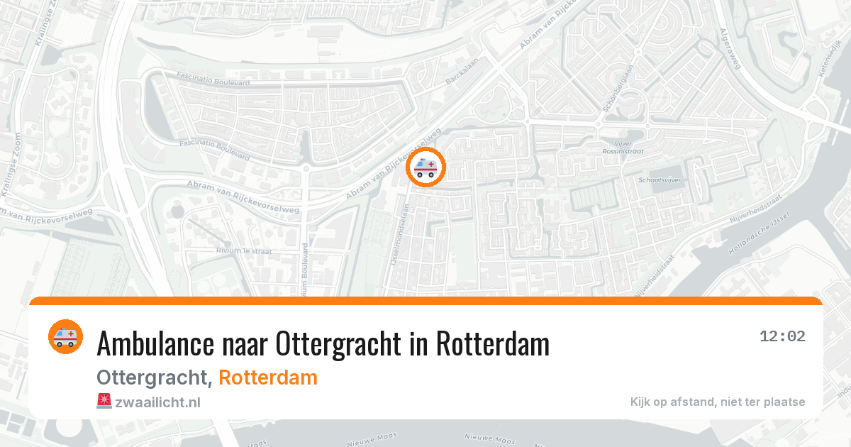 Ambulance naar Ottergracht in Rotterdam — 17 jun 2026