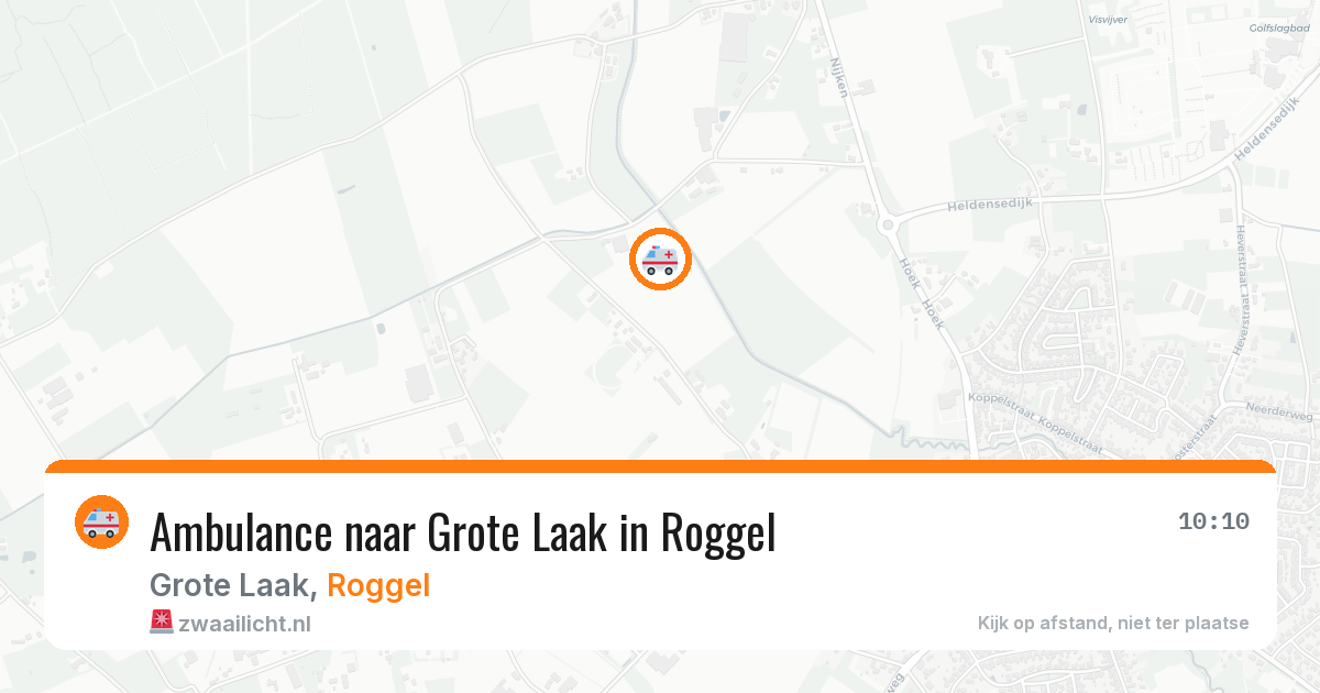 Ambulance naar Grote Laak in Roggel — 9 feb 2026