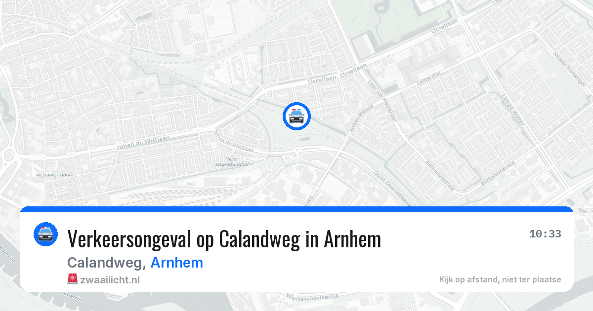 Verkeersongeval op Calandweg in Arnhem — 29 jul 2026