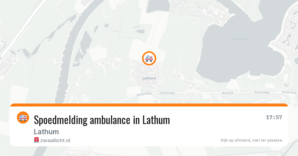 Spoedmelding ambulance in Lathum — 31 jul 2026