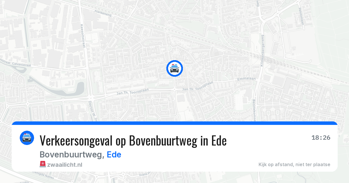Verkeersongeval op Bovenbuurtweg in Ede — 22 apr 2026