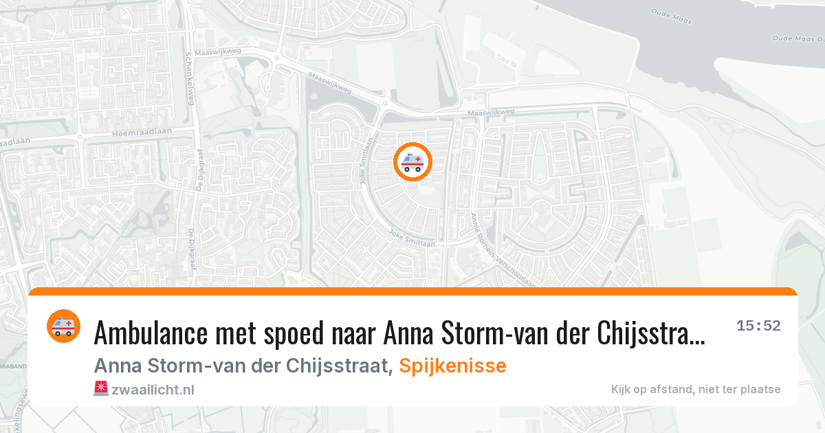 Ambulance met spoed naar Anna Storm-van der Chijsstraat in Spijkenisse — 29 jan 2026