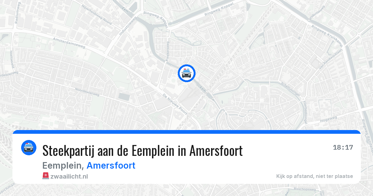 Steekpartij aan de Eemplein in Amersfoort — 29 apr 2026