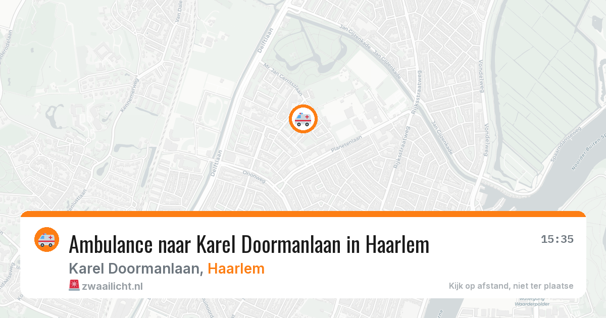 Ambulance naar Karel Doormanlaan in Haarlem — 4 jul 2026