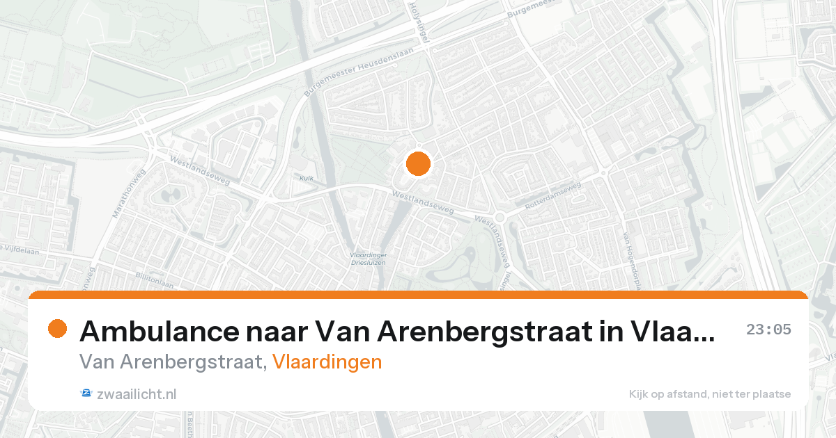 Ambulance naar Van Arenbergstraat in Vlaardingen — 7 feb 2026