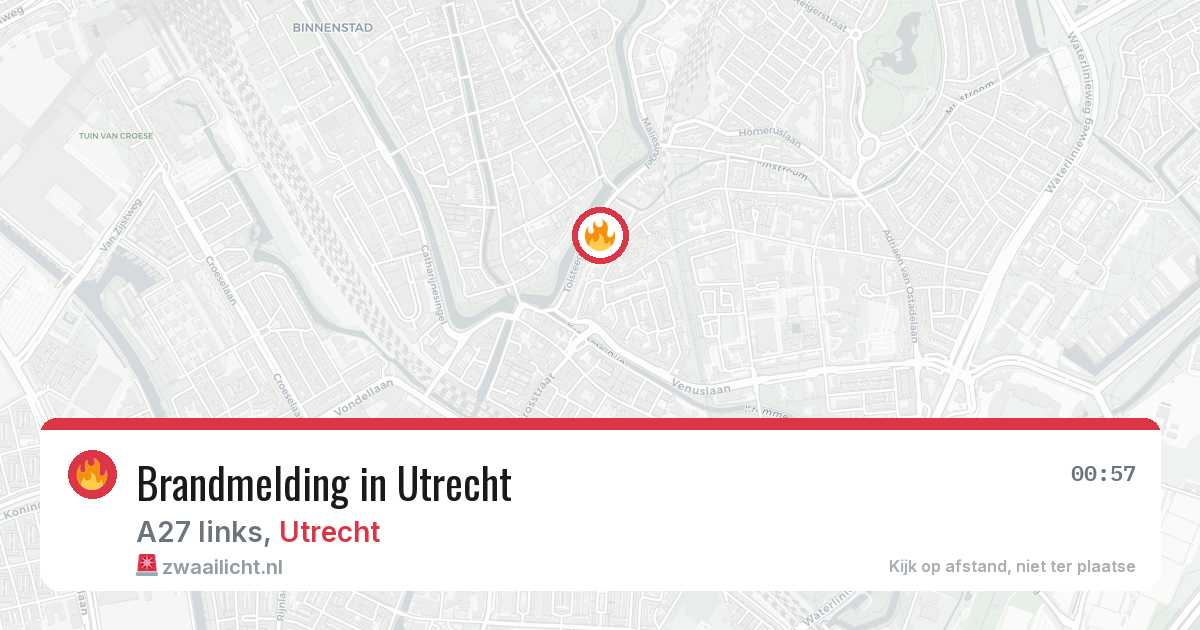 Brandmelding in Utrecht — 19 jun 2026