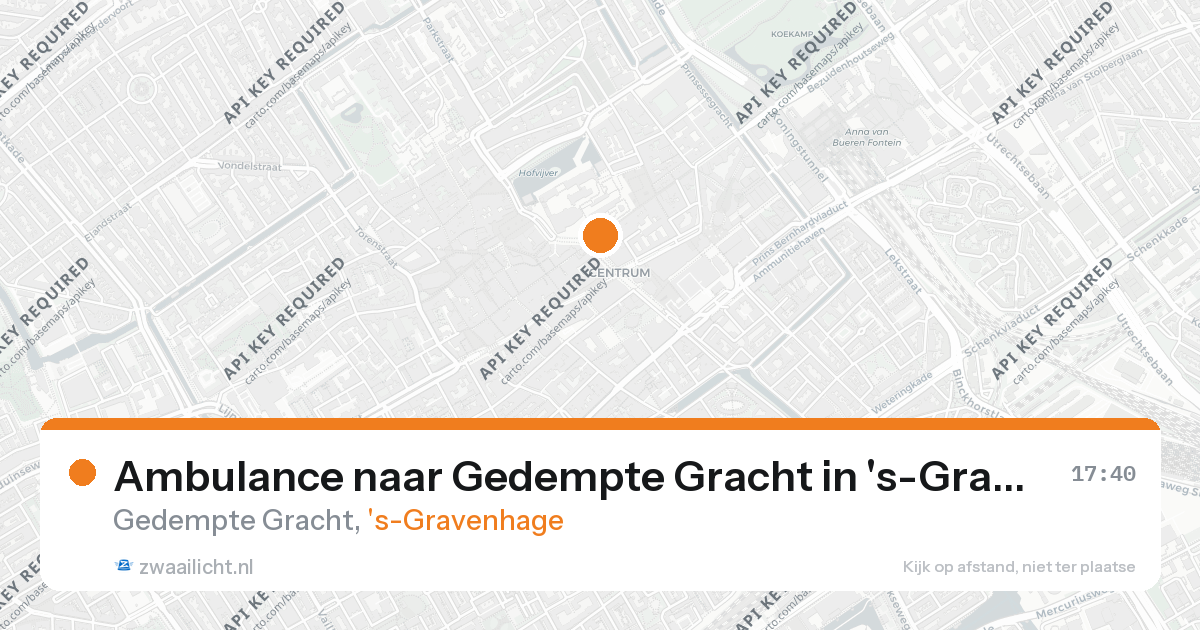 Ambulance naar Gedempte Gracht in 's-Gravenhage — 25 aug 2026