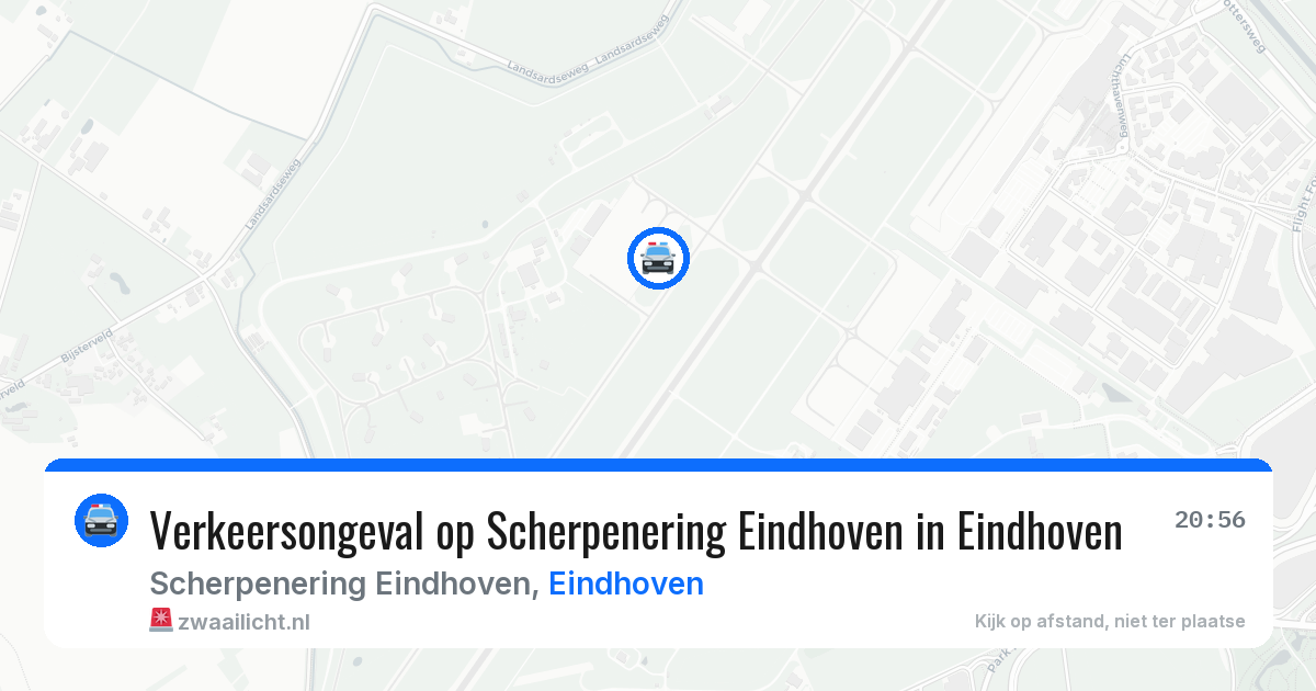 Verkeersongeval op Scherpenering Eindhoven in Eindhoven — 29 mrt 2026