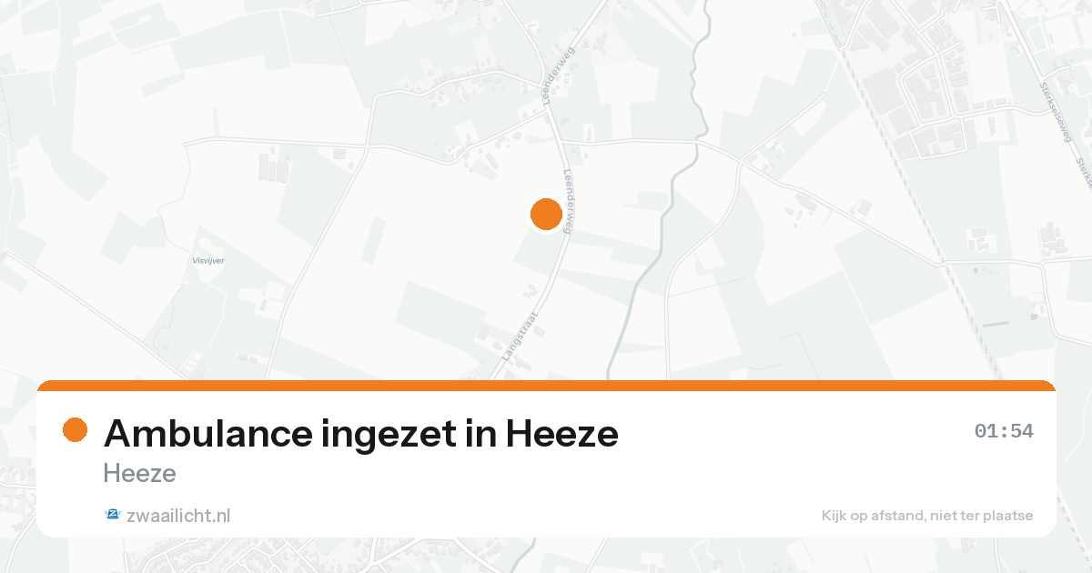 Ambulance ingezet in Heeze — 16 aug 2026