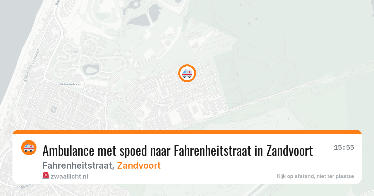Ambulance met spoed naar Fahrenheitstraat in Zandvoort — 5 apr 2026