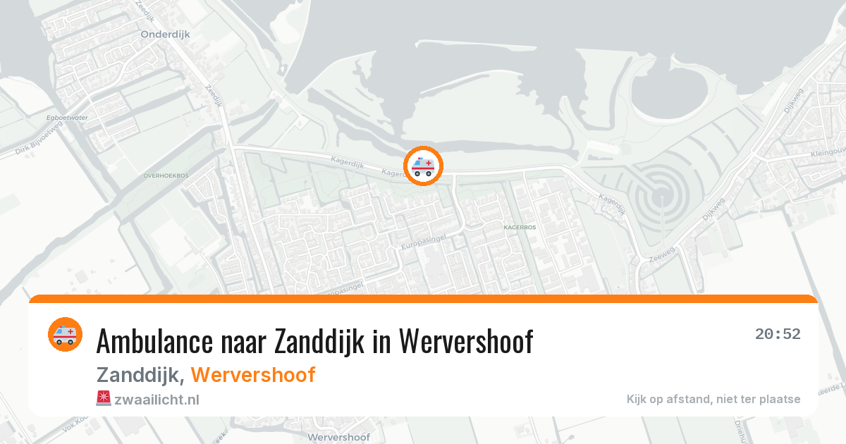 Ambulance naar Zanddijk in Wervershoof — 31 jul 2026